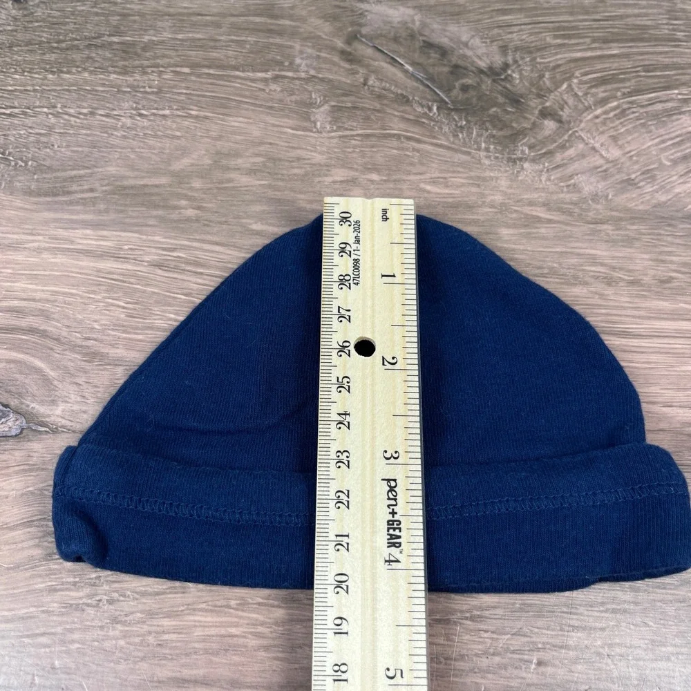 Disney Carter's Gerber Beanie Lot Kids NB 0-6M Blue Gray Striped Baby Hat 3pk